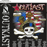 Platoon Shirts (2nd generation print) BRAVO 1ST 19TH OUTKAST MAR 2018