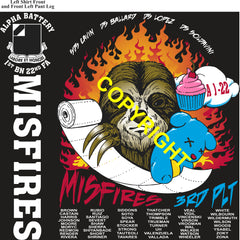 Platoon Items (direct-to-garment print) ALPHA 1st 22nd MISFIRES 3rd PLATOON DEC 2025 PRE-ORDER GRADUATING 12-18-2025
