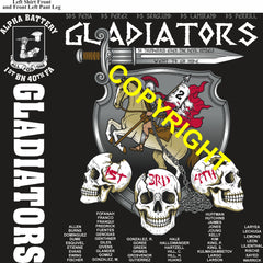 Platoon Items (direct-to-garment print) ALPHA 1st 40th GLADIATORS 2nd PLATOON SEPT 2026 PRE-SALE GRADUATING 9-11-2026