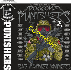 Platoon Items (direct-to-garment print) ALPHA 1st 40th PUNISHERS 4th PLATOON AUG 2025 GRADUATED 8-29-2025