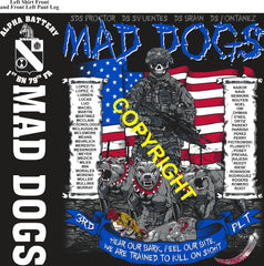 Platoon Items ALPHA 1st 79th MADDOGS 3rd PLATOON AUG 2025 GRADUATED 8-22-2025