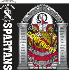 Platoon Items (direct-to-garment print) ALPHA 1st 79th SPARTANS 2nd PLATOON SEPT 2026 PRE-SALE GRADUATING 9-4-2026