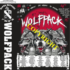 Platoon Items (direct-to-garment print) ALPHA 1st 79th WOLFPACK 4th PLATOON MAY 2025 GRADUATED 5-23-2025