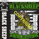 Platoon Items (direct-to-garment print) BRAVO 1st 22nd BLACK SHEEP 2nd PLATOON FEB 2026 GRADUATED 2-13-2026