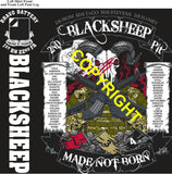 Platoon Items (direct-to-garment print) BRAVO 1st 22nd BLACKSHEEP 2nd PLATOON MAY 2026 GRADUATED 5-22-2026