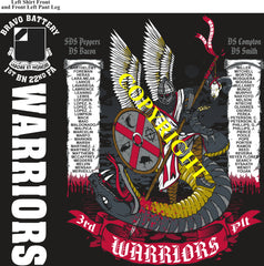 Platoon Items (direct-to-garment print) BRAVO 1st 22nd WARRIORS 3rd PLATOON APR 2025 GRADUATED 4-25-2025
