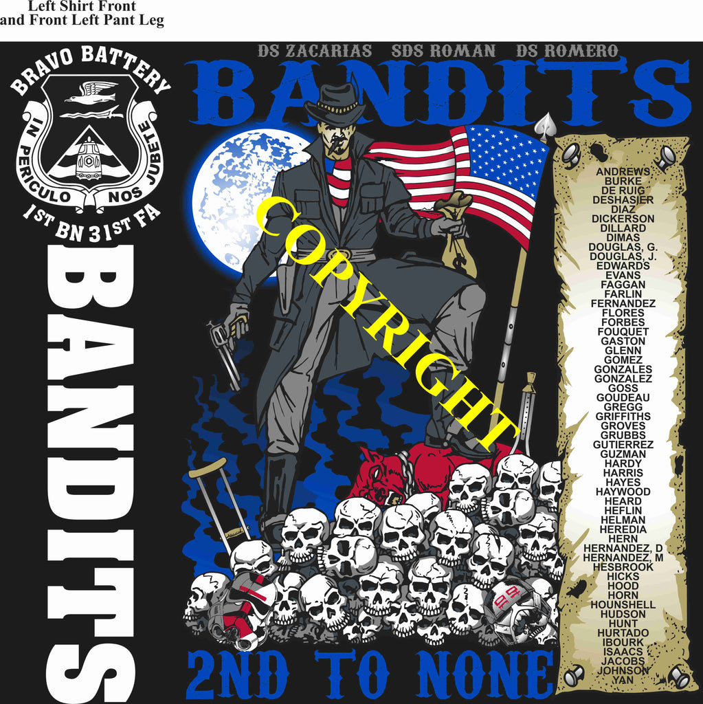 Platoon Items BRAVO 1st 31st BANDITS 2nd PLATOON FEB 2025