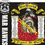 Platoon Items (direct-to-garment print) BRAVO 1st 31st WAR HAWKS 3rd PLATOON SEPT 2026 GRADUATED 9-4-2026