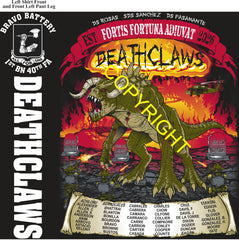 Platoon Items (direct-to-garment print) BRAVO 1st 40th DEATH CLAWS 1st PLATOON JUL 2026 PRE-SALE GRADUATING 7-3-2026