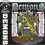 Platoon Items (direct-to-garment print) BRAVO 1st 40th DEMONS 2nd PLATOON JUN 2025 GRADUATED 6-20-2025