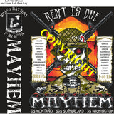 Platoon Items (2nd generation print) BRAVO 1st 40th MAYHEM 2nd PLATOON MAY 2023