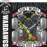 Platoon Items (direct-to-garment print) BRAVO 1st 40th WARDAWGS 4th PLATOON JUL 2026 PRE-SALE GRADUATING 7-3-2026