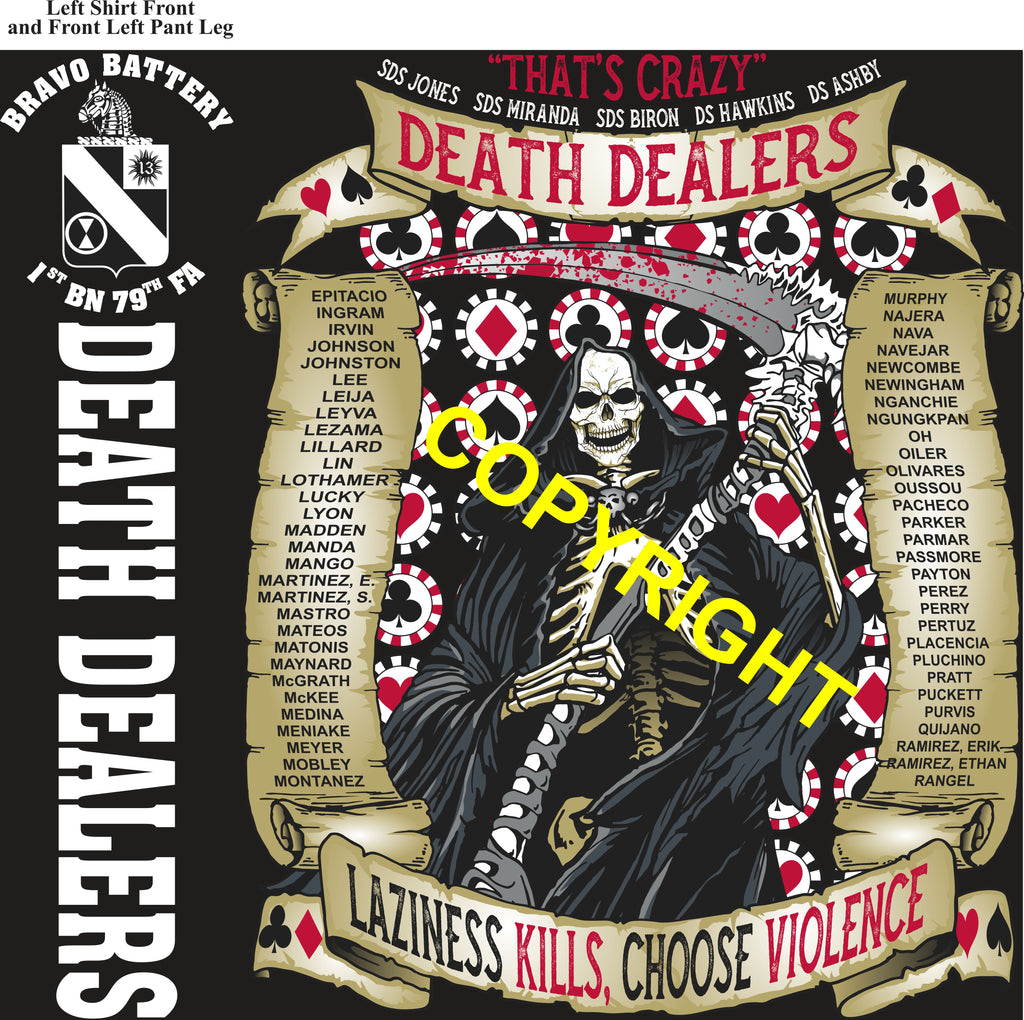 Platoon Items (direct-to-garment print) BRAVO 1st 79th DEATH DEALERS 3rd PLATOON AUG 2026 PRE-SALE GRADUATING 8-28-2026
