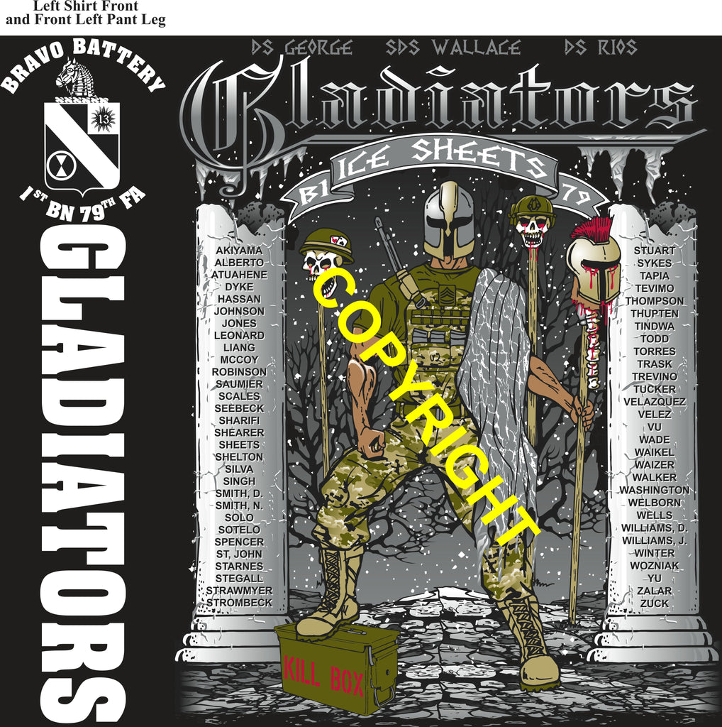 Platoon Items BRAVO 1st 79th GLADIATORS 4th PLATOON AUG 2025 PRE-ORDER GRADUATING 8-15-2025