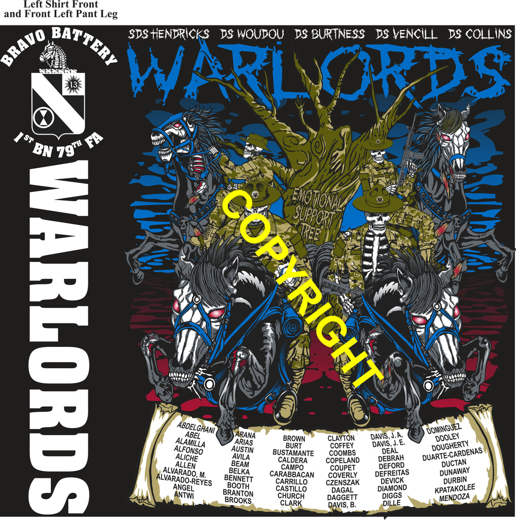 Platoon Items BRAVO 1st 79th WARLORDS 1st PLATOON AUG 2025 PRE-ORDER GRADUATING 8-15-2025