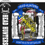 Platoon Items (direct-to-garment print) CHARLIE 1st 22nd HEAD HUNTERS 2nd PLATOON MAR 2025