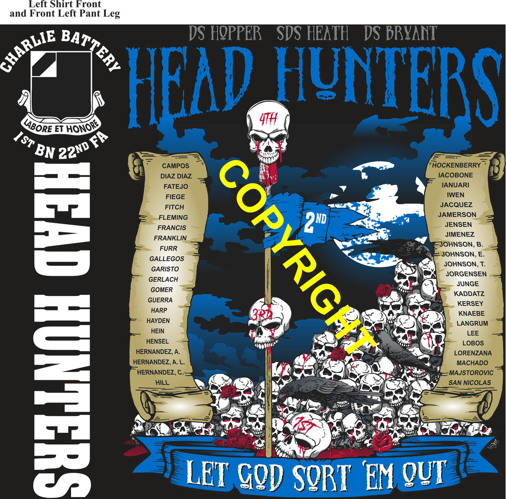 Platoon Items (direct-to-garment print) CHARLIE 1st 22nd HEAD HUNTERS 2nd PLATOON SEPT 2025 GRADUATED 9-5-2025