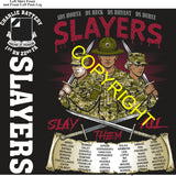 Platoon Items (direct-to-garment print) CHARLIE 1st 22nd SLAYERS 1st PLATOON APR 2026 PRE-SALE GRADUATING 4-3-2026