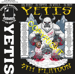 Platoon Items (direct-to-garment print) CHARLIE 1st 22nd YETIS 4th PLATOON APR 2026 GRADUATED 4-3-2026