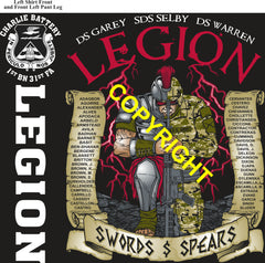 Platoon Items (direct-to-garment print) CHARLIE 1st 31st LEGION 1st PLATOON DEC 2025 PRE-ORDER GRADUATING 12-18-2025
