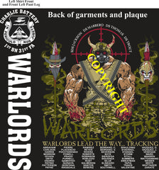Platoon Items (direct-to-garment print) CHARLIE 1st 31st WARLORDS 4th PLATOON JUN 2025 GRADUATED 6-27-25