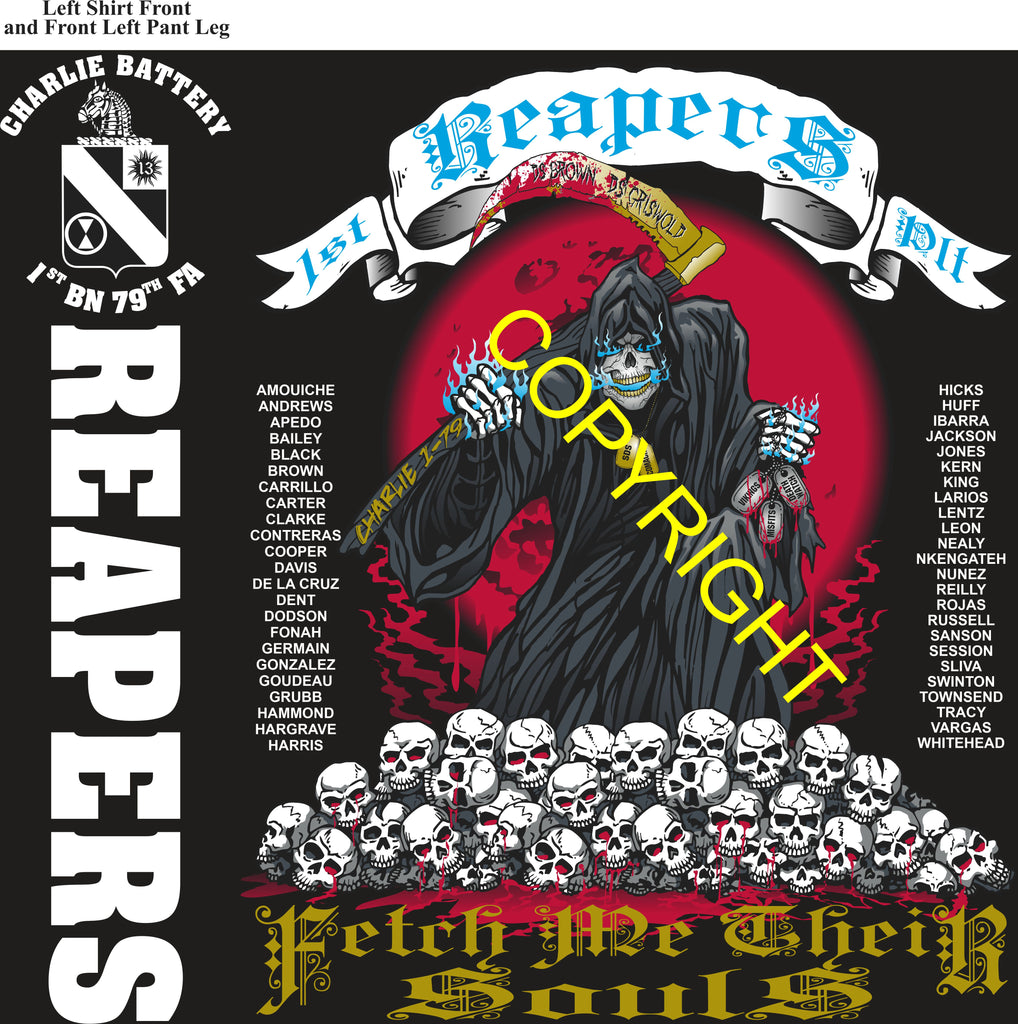 Platoon Items (direct-to-garment print) CHARLIE 1st 79th REAPERS 1st PLATOON JUL 2026 PRE-SALE GRADUATING 7-23-2026
