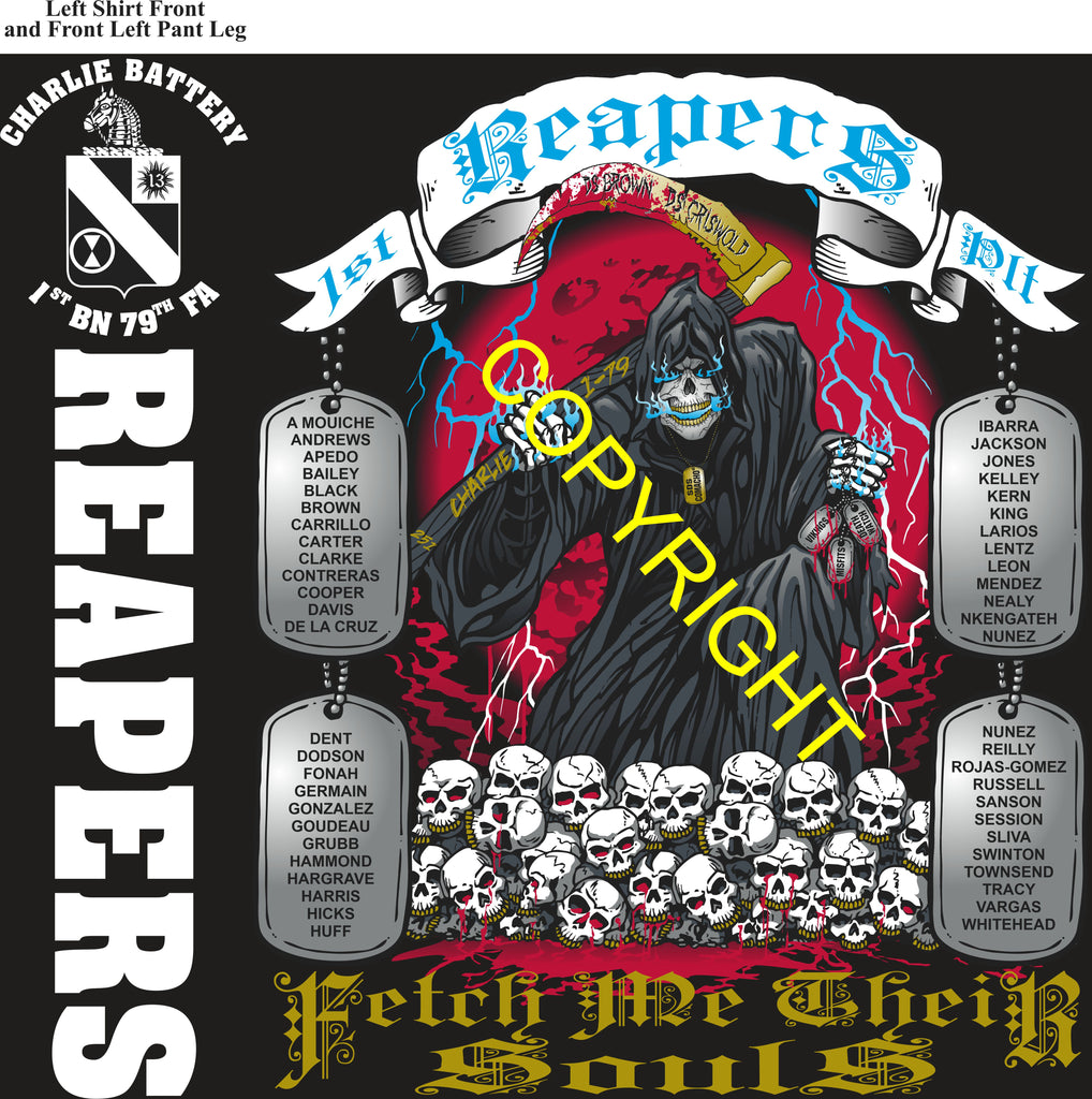 Platoon Items (direct-to-garment print) CHARLIE 1st 79th REAPERS 1st PLATOON JUL 2026 GRADUATED 7-23-2026