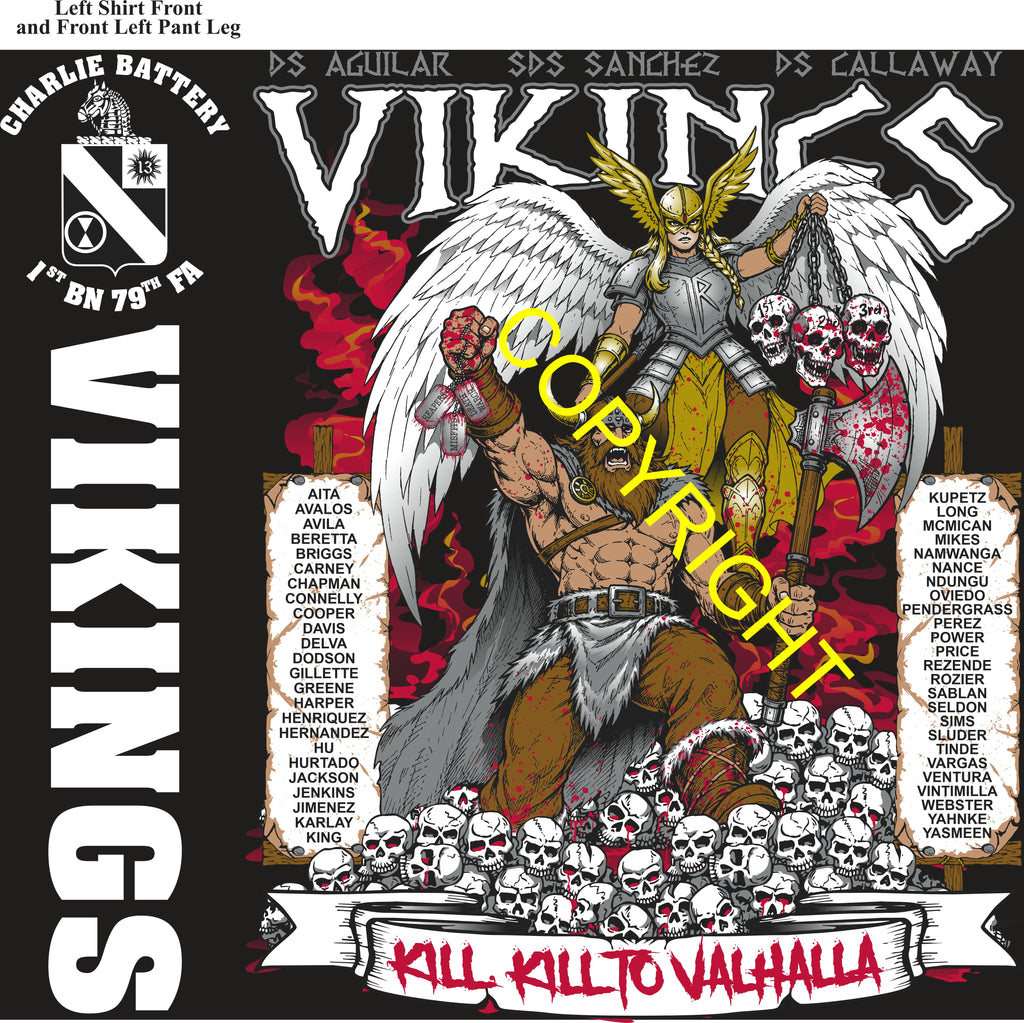 Platoon Items (direct-to-garment print) CHARLIE 1st 79th VIKINGS 4th PLATOON JUL 2026 PRE-SALE GRADUATING 7-23-2026