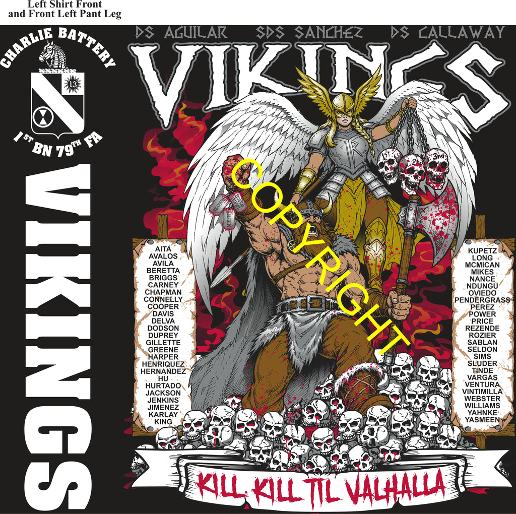 Platoon Items (direct-to-garment print) CHARLIE 1st 79th VIKINGS 4th PLATOON JUL 2026 GRADUATED 7-23-2026