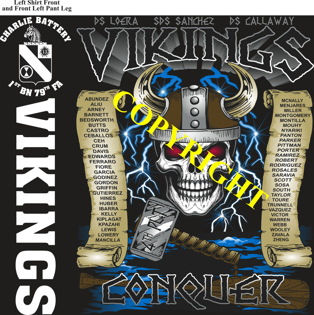Platoon Items (direct-to-garment print) CHARLIE 1st 79th VIKINGS 4th PLATOON OCT 2026 PRE-SALE GRADUATING 10-16-2026