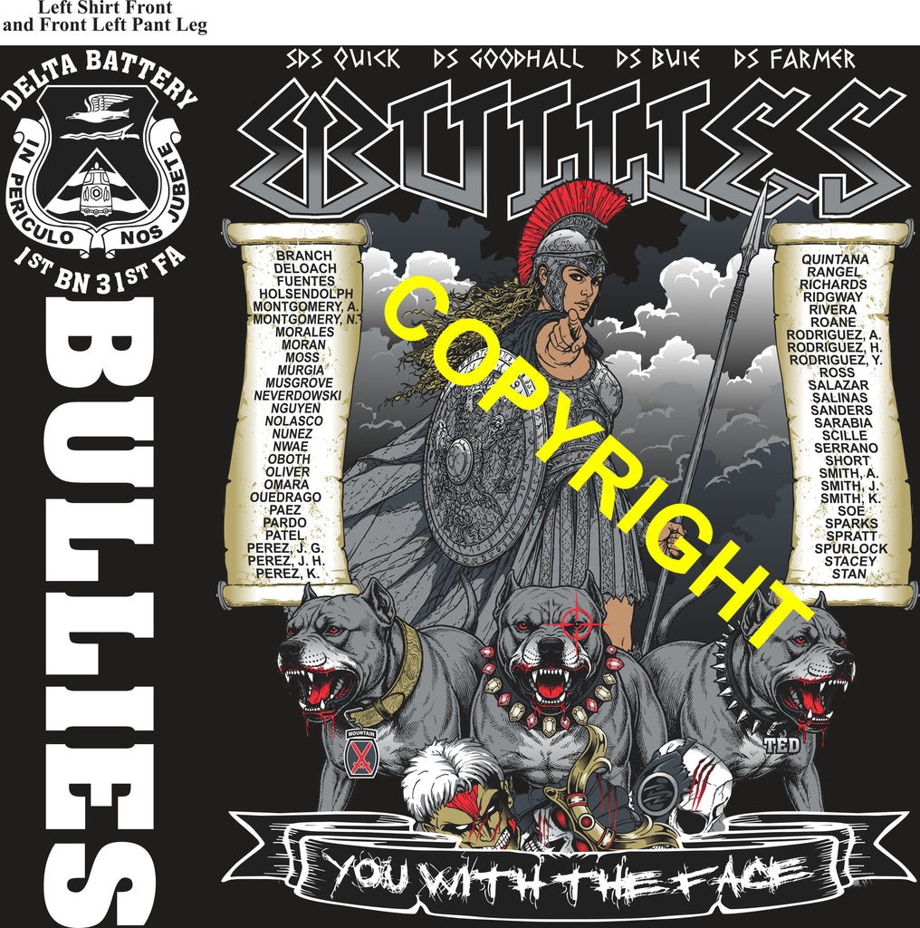 Platoon Items (direct-to-garment print) DELTA 1st 31st BULLIES 3rd PLATOON SEPT 2026 PRE-SALE GRADUATING 9-11-2026