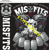 Platoon Items (direct-to-garment print) DELTA 1st 31st MISFITS 2nd PLATOON MAY 2024