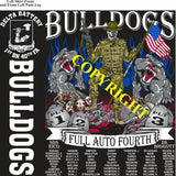 Platoon Items (direct-to-garment print) DELTA 1st 40th BULLDOGS 4th PLATOON OCT 2024