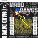 Platoon Items (direct-to-garment print) DELTA 1st 40th MADD DAWGS 2nd PLATOON APR 2025