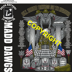 Platoon Items (direct-to-garment print) DELTA 1st 40th MADD DAWGS 2nd PLATOON AUG 2026 GRADUATED 8-21-2026