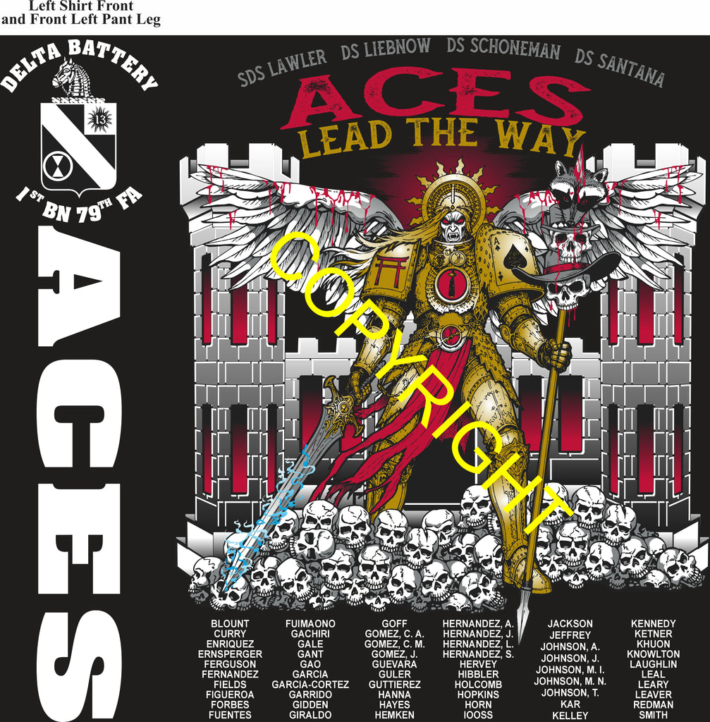 Platoon Items (direct-to-garment print) DELTA 1st 79th ACES 2nd PLATOON AUG 2026 PRE-SALE GRADUATING 8-7-2026