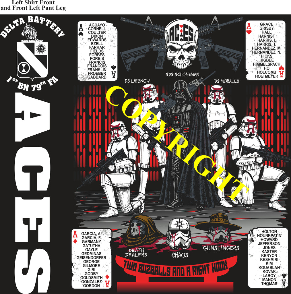 Platoon Items (direct-to-garment print) DELTA 1st 79th ACES 2nd PLATOON NOV 2026 PRE-SALE GRADUATING 11-6-2026