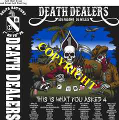 Platoon Items (direct-to-garment print) DELTA 1st 79th DEATH DEALERS 4th PLATOON NOV 2026 PRE-SALE GRADUATING 11-6-2026