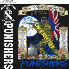 Platoon Items (direct-to-garment print) DELTA 1st 79th PUNISHERS 1st PLATOON JAN 2025