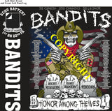 Platoon Items (direct-to-garment print) ECHO 1st 22nd BANDITS 2nd PLATOON AUG 2024