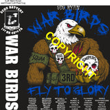 Platoon Items (direct-to-garment print) ECHO 1st 40th WAR BIRDS 3rd PLATOON AUG 2026 PRE-SALE GRADUATING 8-14-2026