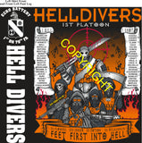 Platoon Items (direct-to-garment print) ECHO 1st 79th HELLDIVERS 1st PLATOON JUN 2026 PRE-SALE GRADUATING 6-26-2026