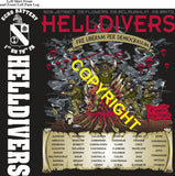 Platoon Items (direct-to-garment print) ECHO 1st 79th HELLDIVERS 1st PLATOON MAR 2026 GRADUATED 3-20-2026