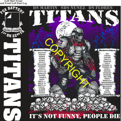 Platoon Items (direct-to-garment print) FOX 1st 22nd TITANS 4th PLATOON OCT 2025 PRE-ORDER GRADUATING 10-3-2025