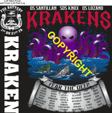 Platoon Items (direct-to-garment print) FOX 1st 31st KRAKEN 1st PLATOON MAR 2026 GRADUATED 3-27-2026