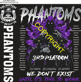 Platoon Items (direct-to-garment print) FOX 1st 31st PHANTOMS 3rd PLATOON JUN 2026 PRE-SALE GRADUATING 6-26-2026