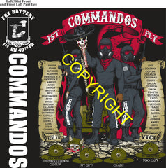Platoon Items (direct-to-garment print) FOX 1st 40th COMMANDOS 1st PLATOON AUG 2026 GRADUATED 8-7-2026
