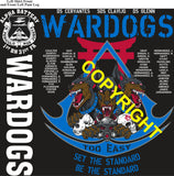 Platoon Items (direct-to-garment print) ALPHA 1st 31st WAR DOGS 2nd PLATOON JAN 2026 GRADUATED 1-30-2026