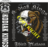 Platoon Items (direct-to-garment print) GOLF 1st 31st KODIAK KINGS 3rd PLATOON MAY 2025 GRADUATED 5-9-2025