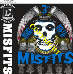 Platoon Items (direct-to-garment print) GOLF 1st 40th MISFITS 3rd PLATOON MAY 2025